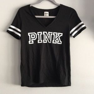 NWOT V neck PINK shirt!